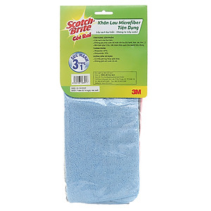 Gói 3 Cái Khăn lau bếp Microfiber tiện dụng Scotch Brite 3M