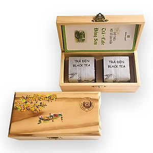Hộp Quà Trà - 2 gói Olong Đen (200gr) - Đông Sơn
