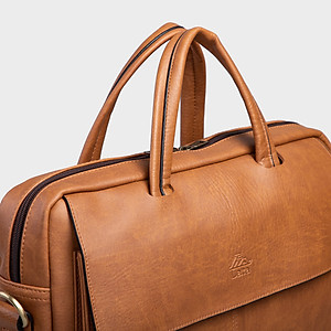 Cặp Công Sở Lata ( Thời trang nam basic đựng laptop 15 inch - Cặp da CA21 )