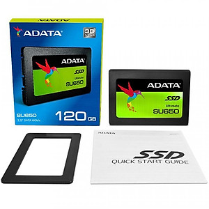 Ổ cứng SSD ADATA Ultimate SU650 Sata III 3D-NAND 2.5 inch 120GB - Hàng Chính Hãng