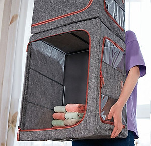 Bộ 3 Túi Đựng Chăn Màn Khung Sắt Gấp Gọn miDoctor (CÓ CHỌN MÀU)