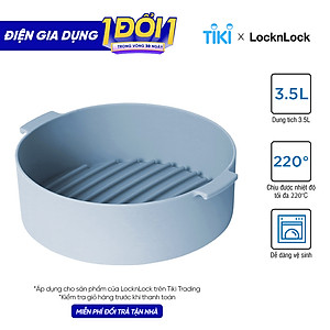 Khay Silicone Dành Cho Nồi Chiên Không Dầu Và Lò Vi Sóng Lock&Lock CKB003 - Hàng Chính Hãng