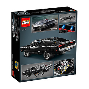 Đồ chơi lắp ráp mô hình LEGO TECHNIC ALL Siêu Xe Dom's Dodge Charger màu đen huyền bí 42111