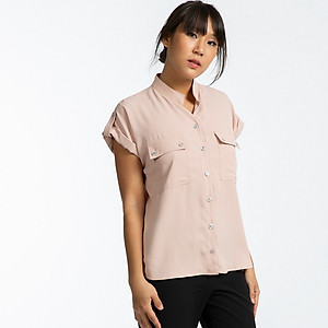 Áo Sơ Mi Nữ Áo Kiểu Đẹp Thời trang thiết kế Hity TOP106 (Kem Champagne)