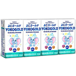 Thùng 48 hộp sữa YOKOGOLD pha sẵn 110ml