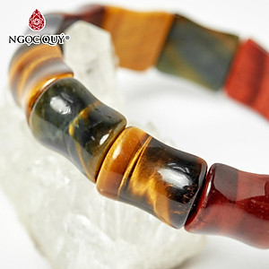Vòng tay đá mắt hổ bản 15x13mm - Ngọc Quý Gemstones