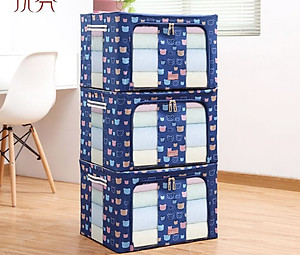 Bộ 3 Túi Đựng Chăn Màn Khung Sắt Gấp Gọn miDoctor (CÓ CHỌN MÀU)