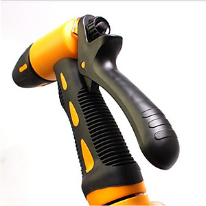 Vòi xịt nước tăng áp thông minh rửa xe, tưới cây có đầu xoay thay đổi tia nước tiện lợi có chốt khóa cố định chống mỏi tay