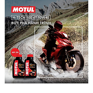 Nhớt Xe Số Motul H-Tech 100 4T 10W40 12x1l Vn (1L)