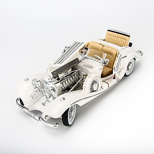 Mô Hình Xe Mercedes-Benz 500K TYP Special Roadster White 1:18 Maisto- MH 36055