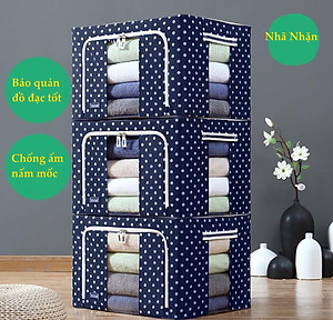 Bộ 3 Túi Đựng Chăn Màn Khung Sắt Gấp Gọn miDoctor (CÓ CHỌN MÀU)