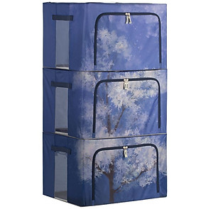 Bộ 3 Túi Đựng Chăn Màn Khung Sắt Gấp Gọn miDoctor (CÓ CHỌN MÀU)