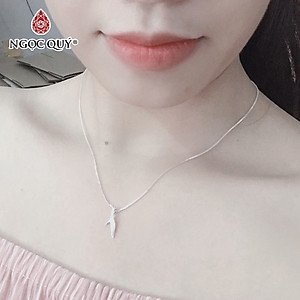 Dây chuyền bạc mặt đuôi cá - Ngọc Quý Gemstones
