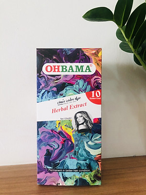 Thuốc Nhuộm Tóc Tại Nhà Thảo Mộc OHBAMA CHÍNH HÃNG với 10 màu lựa chọn Tuýp 240ml