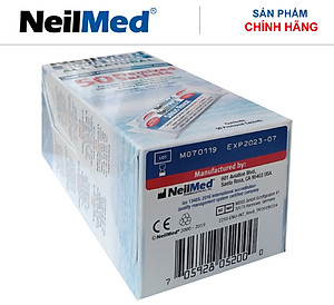 Gói Hỗn Hợp Muối Rửa Mũi Xoang Người Lớn- NeilMed SinusRinse Adult 50 Sachets  - Xuất xứ Mỹ.( Hộp 50 gói)