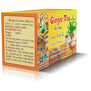 Combo 5 Hộp Trà Gừng (Hộp 20 Túi Lọc X 2gr) - Nguyên Thái Trang – Thảo Dược Thiên Nhiên – Tốt Cho Sức Khỏe