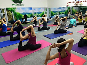 Thảm Tập Yoga, Gym Amalife 2 Lớp + Túi Đựng Thảm Tập Yoga Dây Buộc Thảm Tập Yoga (Giao Màu Ngẫu Nhiên)