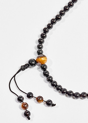 Chuỗi 108 hạt đá obsidian 6mm mệnh thủy,mộc- Ngọc Quý Gemstones