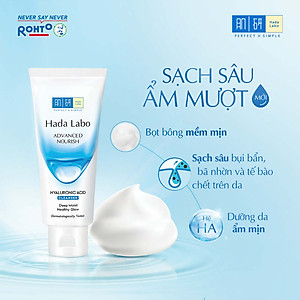 Sữa rửa mặt dưỡng ẩm tối ưu Hada Labo Advanced Nourish Cleanser 80g