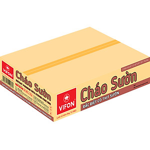 Thùng 50 gói cháo sườn Vifon 70g (có gói thịt sườn thật)