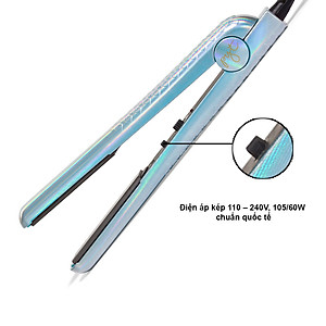 Máy Duỗi Tóc PYT Ceramic Styling Tool Laser Print (2 trong 1) - Màu Kim Cương Bạc - Nhiệt Hồng Ngoại Xa - Kết Hợp Kẹp Và Uốn Tóc
