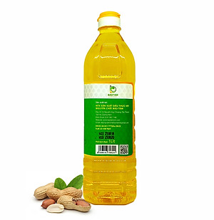 Dầu Phộng Nguyên Chất Bảo Tâm (Dầu Đậu Phộng Nguyên Chất, Dầu Lạc Nguyên Chất) – Sản xuất từ Hạt Đậu Phộng Sẻ Tự nhiên, Cao cấp, Hương vị tuyệt vời - Hàng Chính Hãng – 1 L