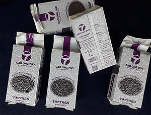 Gạo Lứt Tím Than Túi 1Kg - Gạo Ông Thọ - Thơm mềm dẻo, tốt cho sức khỏe