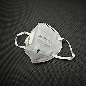 Khẩu trang 3M 9501V+ - có thể lọc bụi siêu nhỏ 2.5PM phiên bản nâng cấp dây quai đeo bằng vải thun, không gây đau tai