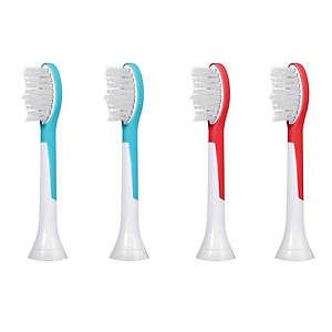 cho máy Philips Sonicare HX3, HX6, HX7, HX8, HX9, R, FlexCare +, FlexCare, HealthyWhite, HydroClean, EasyClean, DiamondClean, Bộ 4 đầu bàn chải đánh răng điện HX-6044 