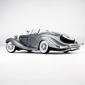 Mô Hình Xe Mercedes-Benz 500K TYP Special Roadster Grey 1:18 Maisto