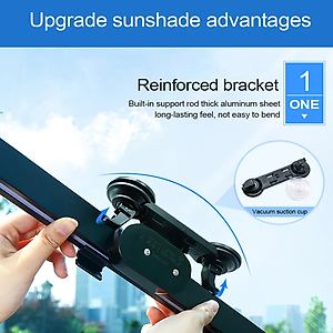 Rèm che nắng kính lái ô tô cao cấp QL-70 dùng cho xe Sedan và SUV