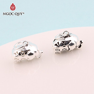 Charm bạc thái con voi treo - Ngọc Quý Gemstones