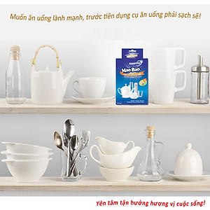 Chất Tẩy Rửa Cốc Chén Siêu Sáng Bóng Mao Bao 15g x4 gói