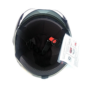 Mũ bảo hiểm nửa đầu GRS A966K - 2 Lớp kính - Tháo được lót 
