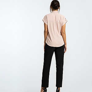 Áo Sơ Mi Nữ Áo Kiểu Đẹp Thời trang thiết kế Hity TOP106 (Kem Champagne)