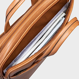 Cặp Công Sở Lata ( Thời trang nam basic đựng laptop 15 inch - Cặp da CA21 )