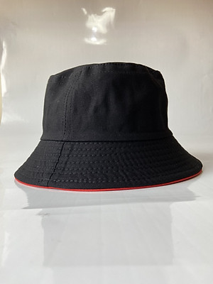 Nón tai bèo đen viền đỏ