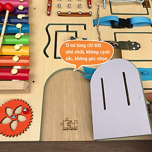 Sensory board, Busy board-Đồ chơi theo phương pháp giáo dục sớm từ 1 đến 3 tuổi