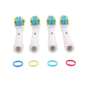 Cho máy Braun Oral-B, Bộ 4 đầu bàn chải đánh răng điện - Đánh bật cao răng- EB-25A-Cho răng sáng bóng