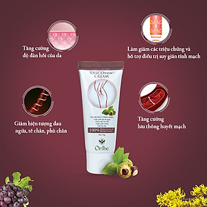 Kem Thoa Giãn Tĩnh Mạch Hỗ Trợ Giảm Đau, Sưng, Phù Chân Vascovein (tuýp 50g)