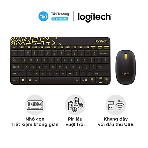 Combo chuột phím không dây Logitech MK240 - Hàng chính hãng