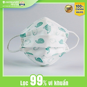 Khẩu Trang Trẻ Em Anyguard Hàn Quốc 3 Lớp Chính Hãng (Cỡ Lớn Cho Bé Dưới 13Tuổi - Hộp 50 Chiếc)-베이비 마스크 - Face Mask For Kids Under 13 yearsold-ISO 9001:2015, ISO 13485:2016, QCVN 01:2017/BTC