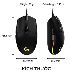 Chuột Gaming Logitech G102 Gen 2 Lightsync - Hàng Chính Hãng