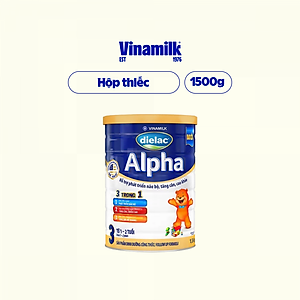 Sữa Bột Vinamilk Dielac Alpha Step 3 Hộp Thiếc (1500g)