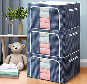 Bộ 3 Túi Đựng Chăn Màn Khung Sắt Gấp Gọn miDoctor (CÓ CHỌN MÀU)