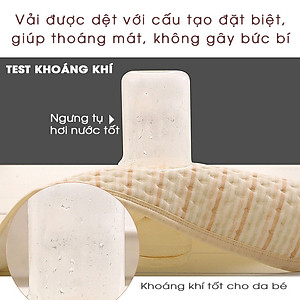 Tấm lót chống thấm cho bé dùng được 2 mặt. Miếng lót chống thấm xuống nệm, thoáng khí, hàng chính hãng - EUROSTANIBO20