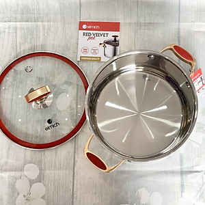 [ELMICH EL-5267] XOONG INOX 304 CAO CẤP RED VELVET - 5 LỚP ĐÁY TỪ 18CM 2355267