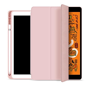BAO DA SMART COVER SILICON, ỐP LƯNG SILICON CHO IPAD CÓ KHE CÀI BÚT APPLE PENCIL CHO IPAD 10.2 INCH, 10.5 INCH, IPAD PRO 11 INCH