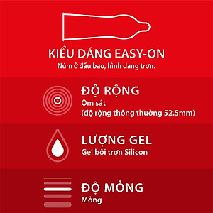 Bao cao su Durex Fetherlite Hộp 12 Bao