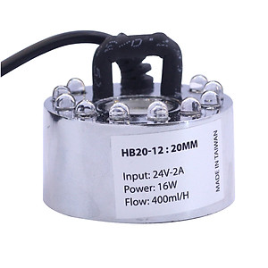 Động Cơ Phun Sương HB20-12 20mm 24VDC 16W 400ml/h V1